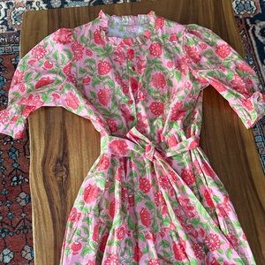 Floral Pink Maxi Dress